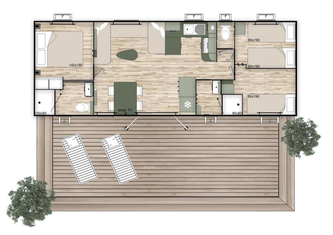 Les Dunes 5 Etoiles Mbh 6Pers 1 Suite Parentale 2 Chbs Et 2 Sdb 2 Wc Clim 42M2 Торей Екстериор снимка